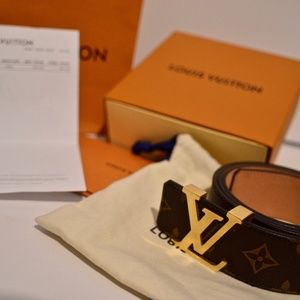 Authentic Louis Vuitton Monogram Belt